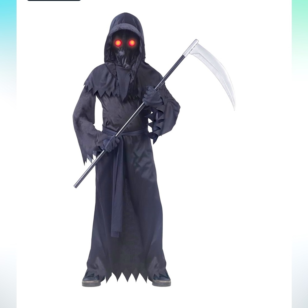 Fun World Fade In/Out Unknown Phantom Child Costume.Sz. large(12-14).Black Color